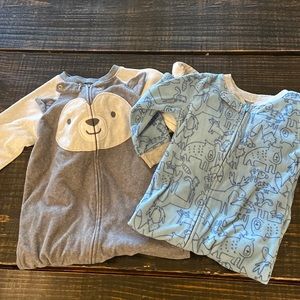 Fleece footed pajamas